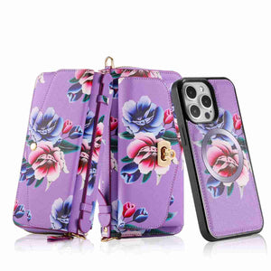 Multi-functional Crossbody Flower Bag for Apple iPhone Series