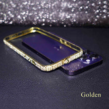 Load image into Gallery viewer, Diamond Metal Bumper iPhone Case