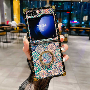 Samsung Flip Case Metal Finger Ring Holder Cover