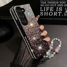 Load image into Gallery viewer, Gradient Diamond Samsung Flip Fold Case Cover