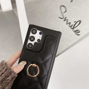 Samsung Case Flip Up and Down Ring Holder Lanyard Cover