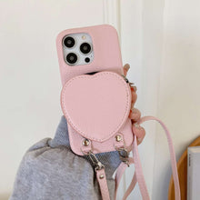 Load image into Gallery viewer,  Lanyard Love Bag iPhone Case, Pink