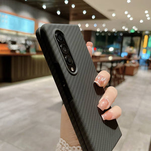 Carbon Fiber Flip Fold Case Cover