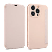 Load image into Gallery viewer, iPhone Case Flip Liquid Skin Feel Cover