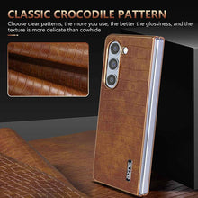 Load image into Gallery viewer, Crocodile Samsung Galaxy Z Flip Fold Phone Casing