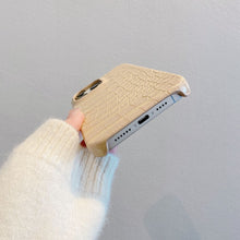 Load image into Gallery viewer, iPhone Crocodile Leather Case, Bottom View