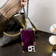 Load image into Gallery viewer, Velvet Love With Hand Rope iPhone Case, Purple