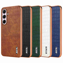 Load image into Gallery viewer, Crocodile PU Leather Samsung S and A Series Casing
