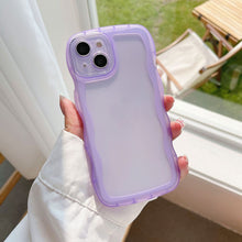 Load image into Gallery viewer, Transparent  Wave Edge iPhone Case