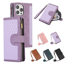 Load image into Gallery viewer, Diamond-shaped Zipper Bag iPhone Case