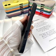 Load image into Gallery viewer, Apple iPhone Silicone Case With Finger Ring Holder