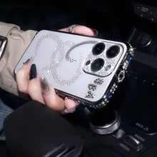 Load image into Gallery viewer, iPhone Diamond Metal Bumper,  Silver