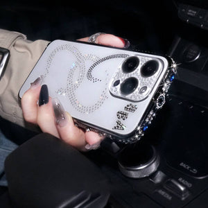 Apple iPhone Diamond Metal Bumper Lens Protective Case Cover