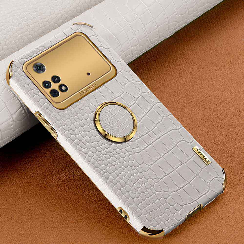 Redmi Crocodile Pattern PU Leather With Holder Protective Cover