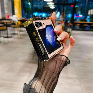 Samsung Flip Case Metal Finger Ring Holder Cover