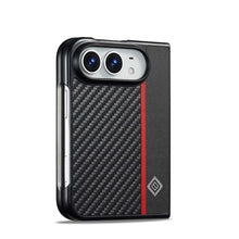 Load image into Gallery viewer, iPhone Duo Carbon Fiber Leather Case