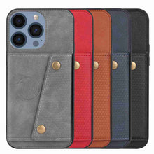 Load image into Gallery viewer, Double-buckle Card Holder Apple iPhone Case