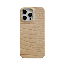 Load image into Gallery viewer, iPhone Crocodile Leather Case, Overall View