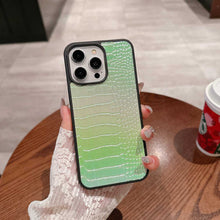 Load image into Gallery viewer, Laser Crocodile Apple iPhone Case