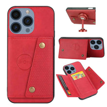 Load image into Gallery viewer, Double-buckle Card Holder Apple iPhone Case