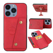 Load image into Gallery viewer, Double-buckle Card Holder Apple iPhone Case