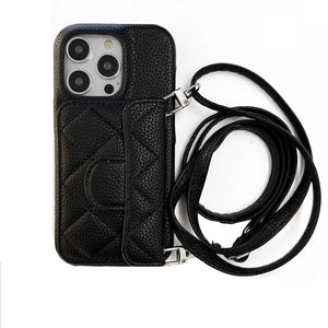Fashion Litchi Pattern Anti-fingerprint iPhone Case, Front View