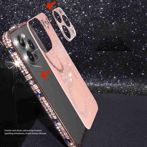 iPhone Diamond Metal Bumper,  Bumper + Backplane + Lens Screen Sticker