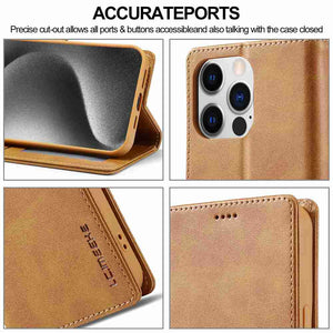 Redmi Case Magnetic Snap Buckle Card Slot Leather Cover