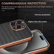 Load image into Gallery viewer, Crocodile PU Leather Apple iPhone Casing