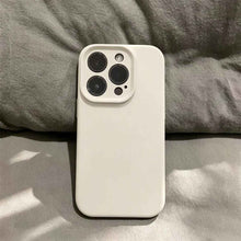 Load image into Gallery viewer, Soft TPU iPhone Fine Camera Hole Case, White