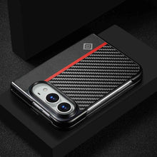 Load image into Gallery viewer, iPhone Duo Carbon Fiber Leather Case