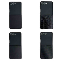 Load image into Gallery viewer, PU Leather Samsung Galaxy Z Flip Fold Case