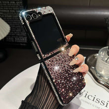 Load image into Gallery viewer, Gradient Diamond Samsung Flip Fold Case Cover