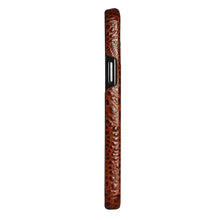 Load image into Gallery viewer, Apple iPhone Case 3D Crocodile Leather Cover, Side View