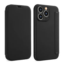 Load image into Gallery viewer, iPhone Case Flip Liquid Skin Feel Cover