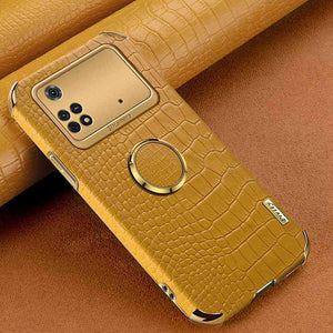Redmi Crocodile Pattern PU Leather With Holder Protective Cover