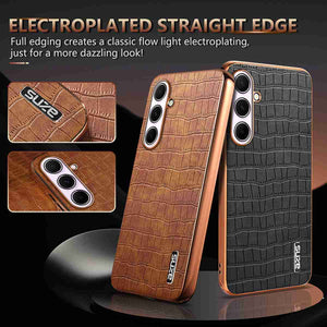 Crocodile PU Leather Samsung S and A Series Casing