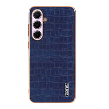 Load image into Gallery viewer, Crocodile PU Leather Samsung S and A Series Casing