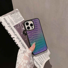 Load image into Gallery viewer, Laser Crocodile Apple iPhone Case