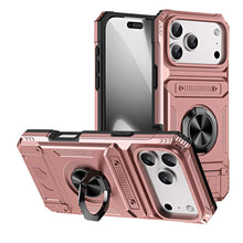 Load image into Gallery viewer, iPhone Magnetic Holder Carry Card Slot Case, Pink