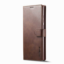Load image into Gallery viewer, Samsung Case Magnetic Snap Buckle Card Slot Leather Cover