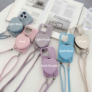  Lanyard Love Bag iPhone Case, 6 Colors Display 1
