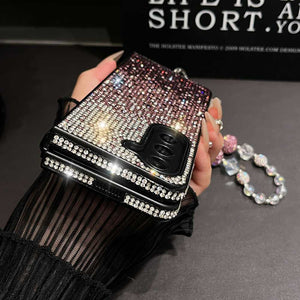 Gradient Diamond Samsung Flip Fold Case Cover