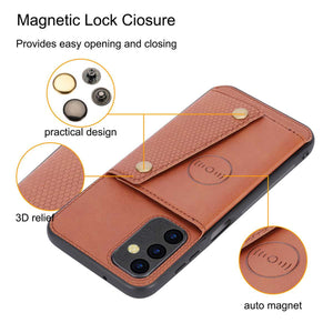 Double-buckle Card Holder Samsung A Series Case
