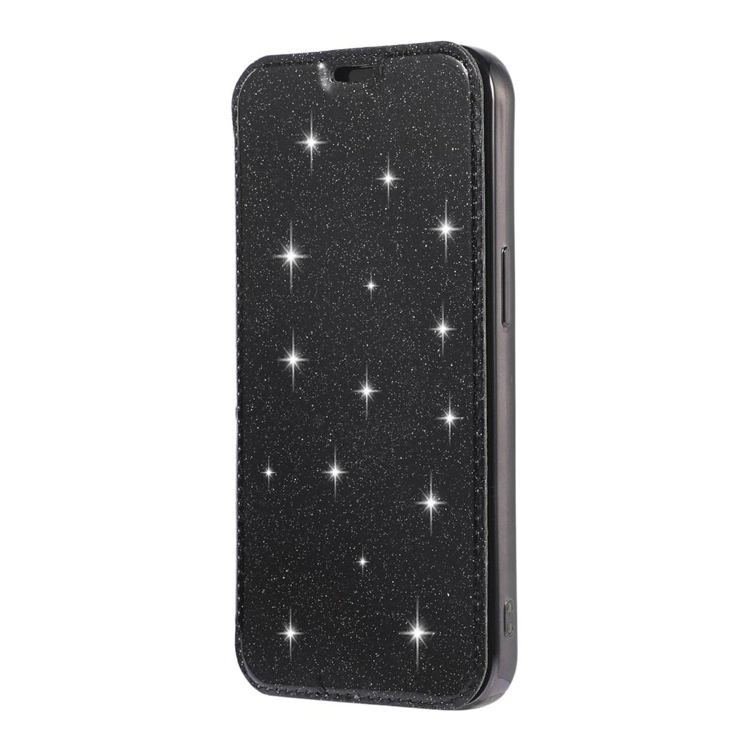 Glitter PU Leather Flip Window iPhone Case