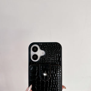 Flip Up and Down Card Bag With Adjustable Lanyard iPhone Case, Camera View