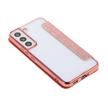 Load image into Gallery viewer, Glitter PU Leather Flip Window Samsung Case