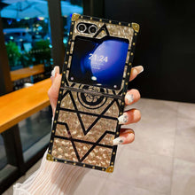 Load image into Gallery viewer, Samsung Flip Case Metal Finger Ring Holder Cover