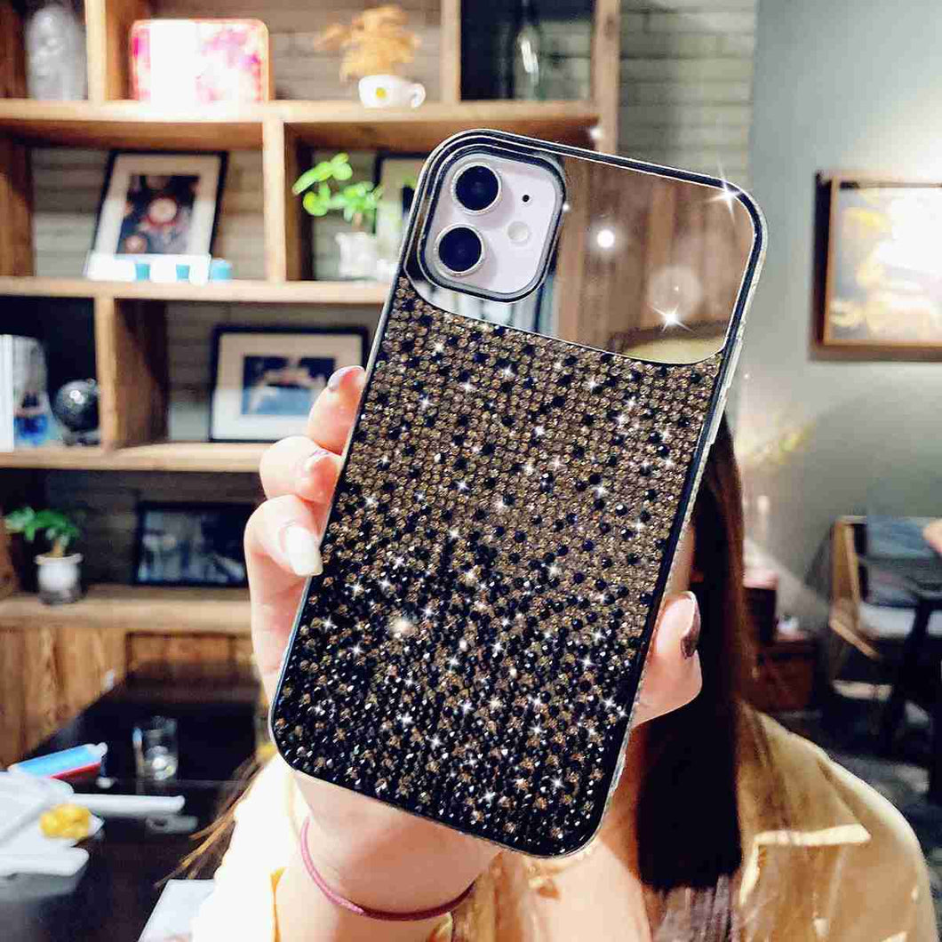 iPhone Case Gradient Diamond Mirror Effect Cover