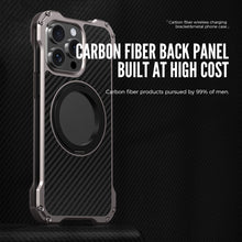Load image into Gallery viewer, Carbon Fiber iPhone 15 Pro Max Finger Holder Case
